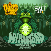Load image into Gallery viewer, HYPNOTOAD Jalapeno x Dill Pickle Hot Sauce (Salt Beer Collab)