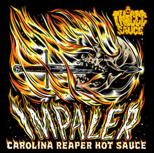 Load image into Gallery viewer, IMPALER Carolina Reaper Ghost Chilli Hot Sauce with Black Garlic