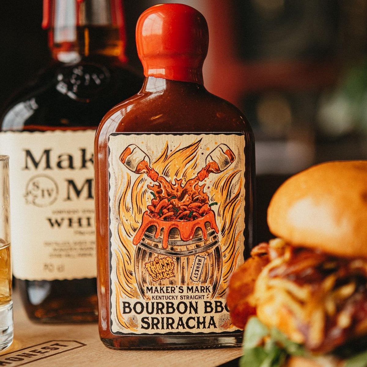 BOURBON BBQ SRIRACHA (Honest Burgers & Makers Mark Collab) – THICCC SAUCE