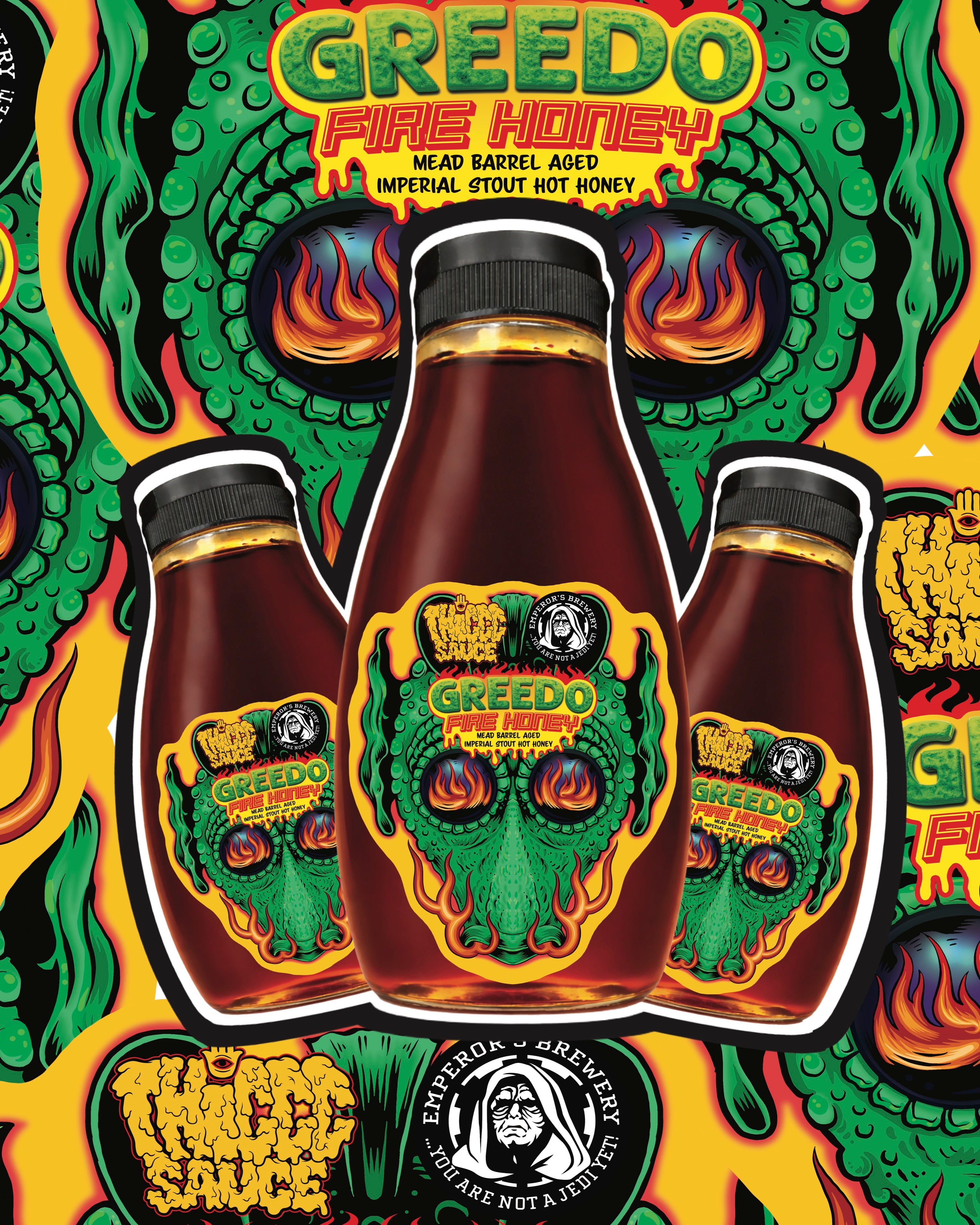 gucho ガッチョ  PYRO HORSESHOE GREEDO FIRE HONEY (Emperors Brewery Collab) – THICCC SAUCE