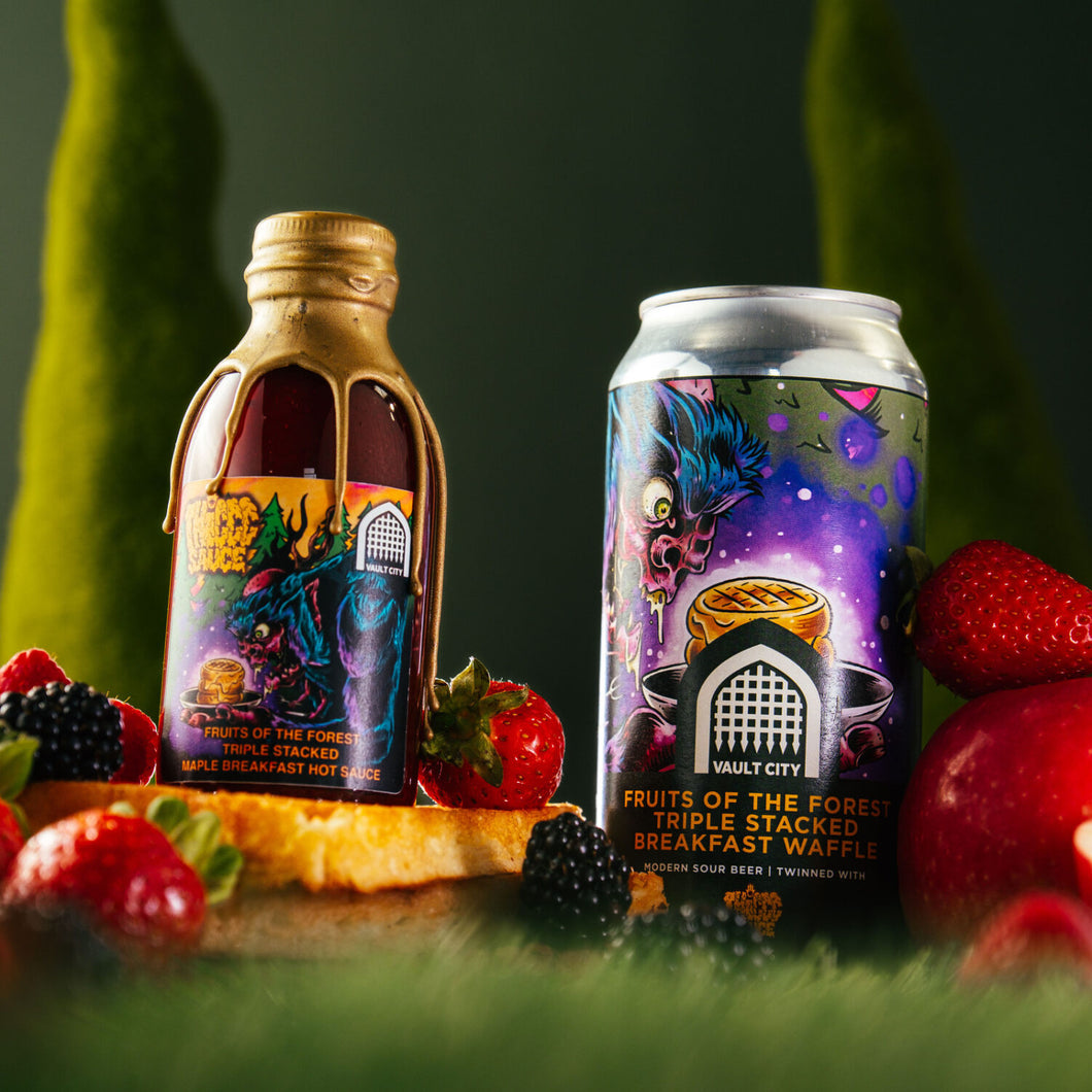 *BUNDLE* FRUITS OF THE FOREST TRIPLE STACKED BREAKFAST WAFFLE & HOT SAUCE (Vault City Collab)
