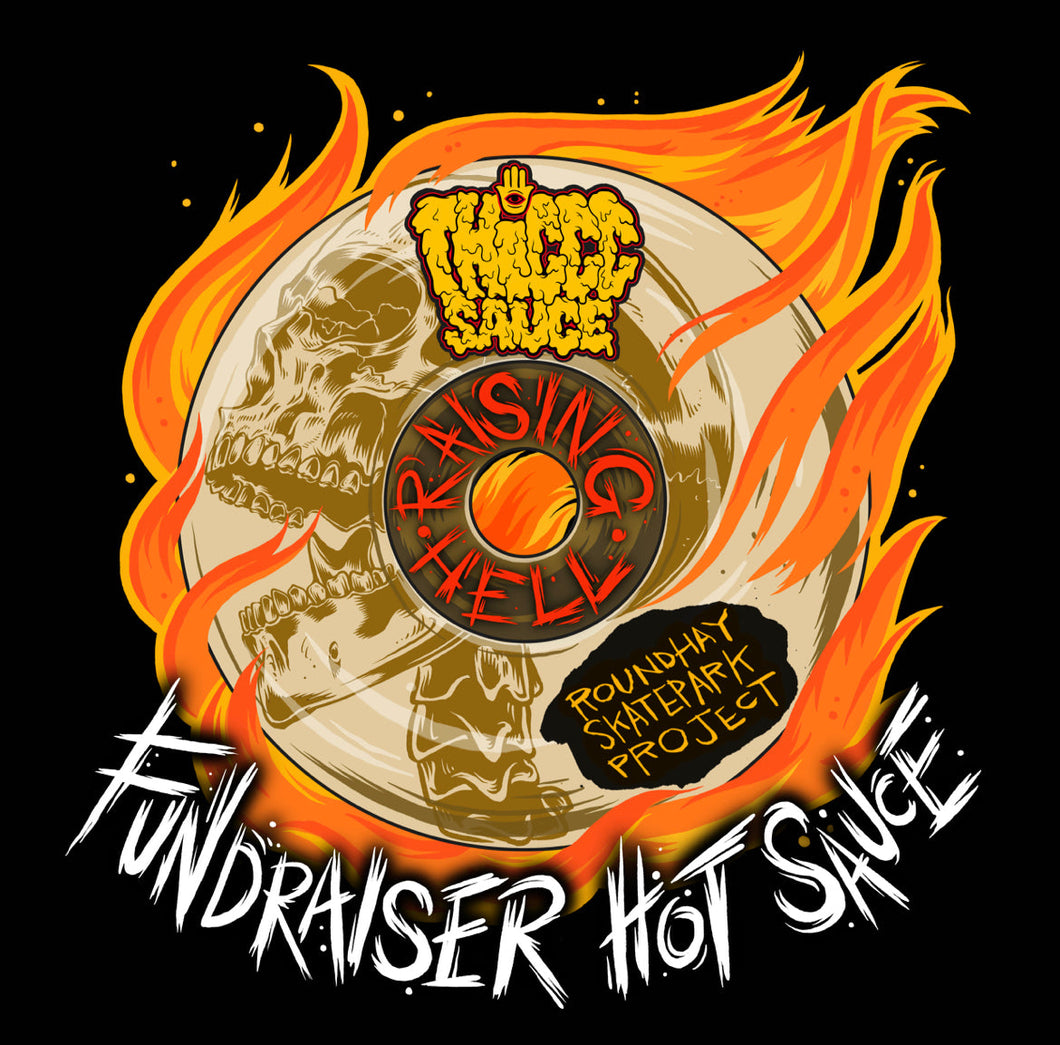 RAISING HELL Skatepark Fundraiser Hot Sauce *WHOLESALE*