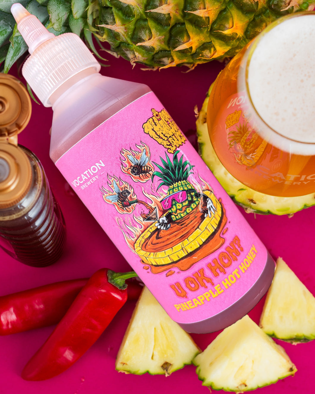 U OK HON? Pineapple Hot Honey (Vocation Brewing Collab)