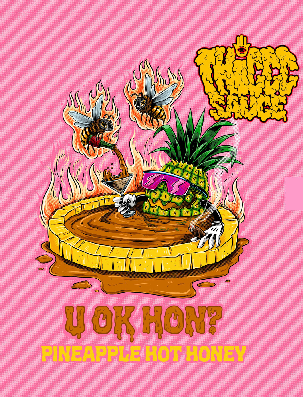 U OK HON? Pineapple Hot Honey