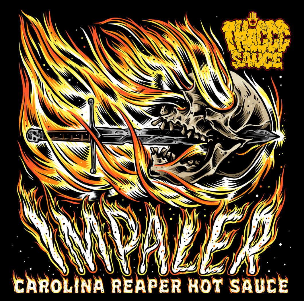 IMPALER Carolina Reaper Ghost Chilli Hot Sauce with Black Garlic